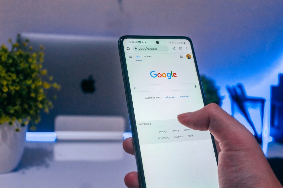 Google search on a smartphone representing paid search advertising