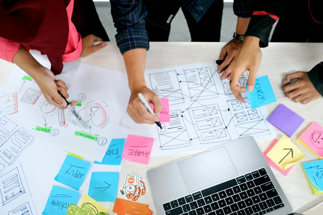 Creative team planning a digital project and website strategy